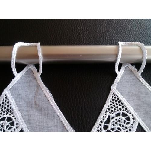 Krátká vitrážová záclona 40cm 2319 bílá