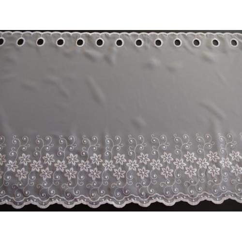Krátká vitrážová záclona 45cm 2621 bílá