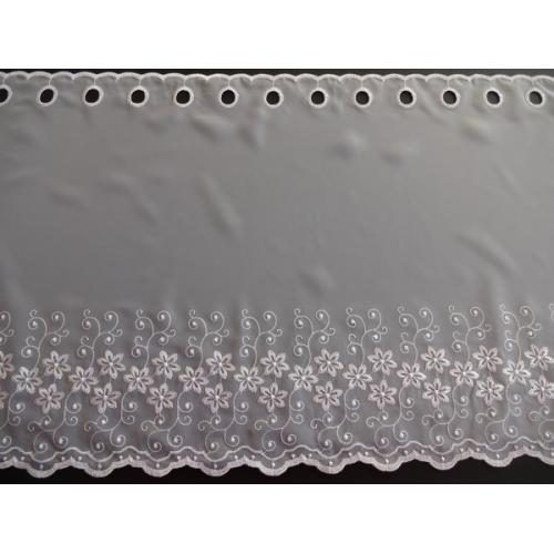 Krátká vitrážová záclona 60cm 2621 bílá