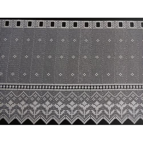 Krátká vitrážová záclona 45cm 11428/02 smetanová