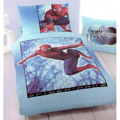 Povlečení s dětským motivem SPIDERMAN modrý