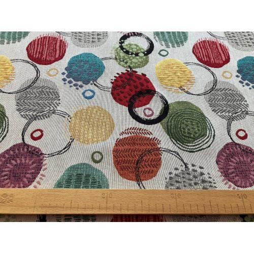 Potahová látka s retro vzorem metráž RETRO BUBLINY