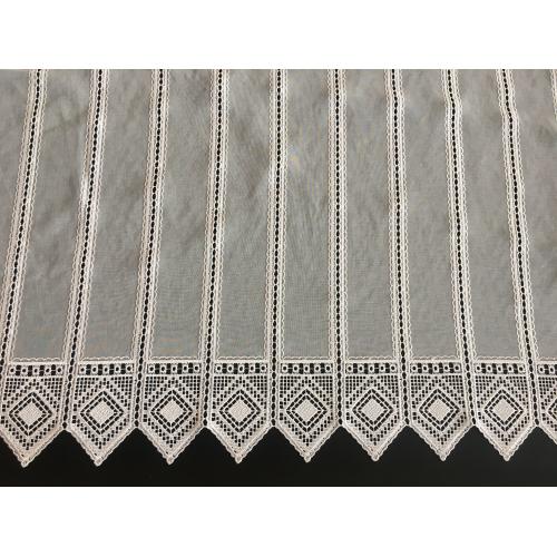 Krátká vitrážová záclona 90cm BATIST 013011 béžová