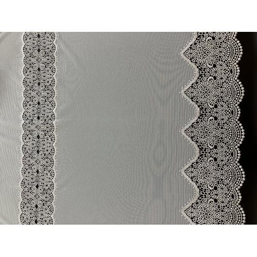Luxusní vyšívaná záclona s bordurou LINKA 03