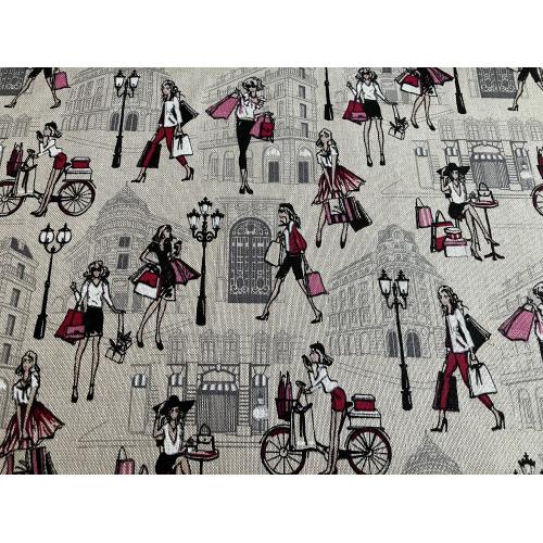 Dekorační režná látka Nákupy