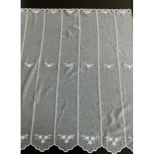Vitrážová záclona 120cm BATIST 56563 bílá