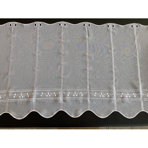 Krátká vitrážová záclona 60cm V/420 Listela