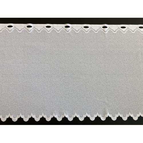Krátká vitrážová záclona 70cm bílá bez vzoru