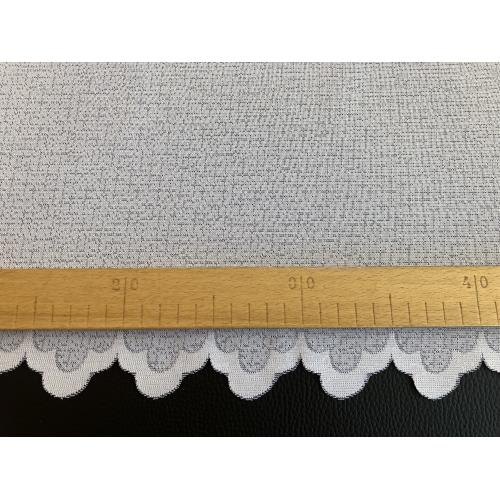 Krátká vitrážová záclona 70cm bílá bez vzoru