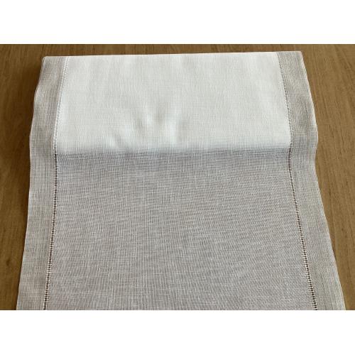 Dekorační štola na stůl metráž smetanovo-béžová