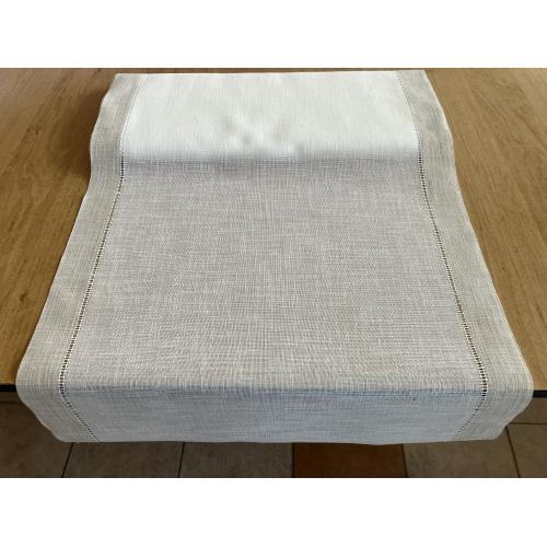 Dekorační štola na stůl metráž smetanovo-béžová