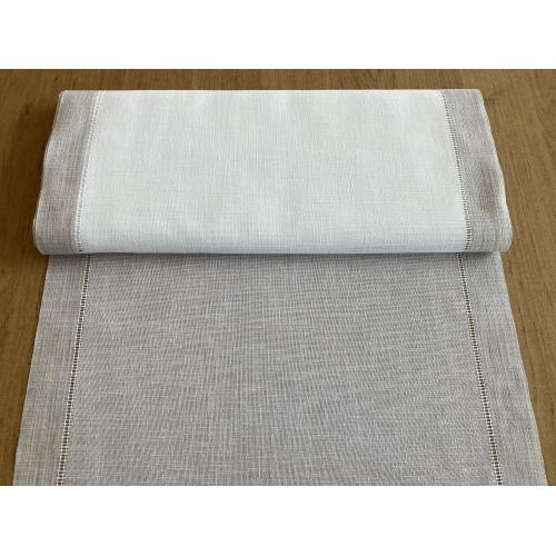 Dekorační štola na stůl metráž smetanovo-béžová