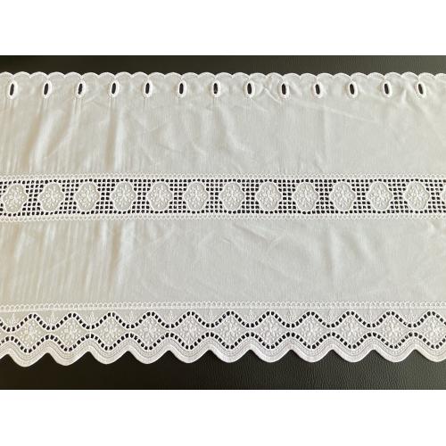 Bílá vitrážová záclona 40cm plátýnko V291
