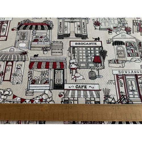 Dekorační režná látka Tržiště