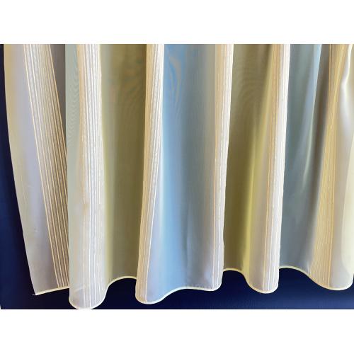 Žluto-zelený voálový závěs metráž