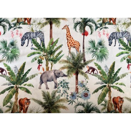 Mikroplyš se vzorem metráž VENTO ZOO zvířata