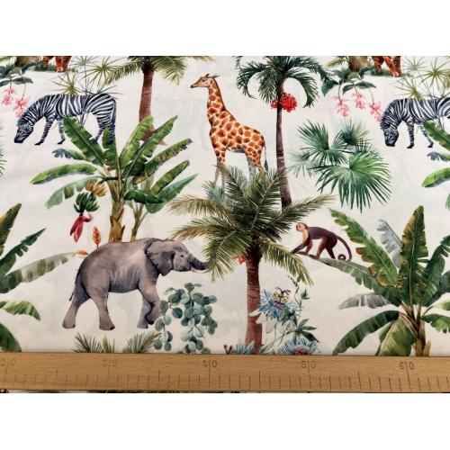 Mikroplyš se vzorem metráž VENTO ZOO zvířata