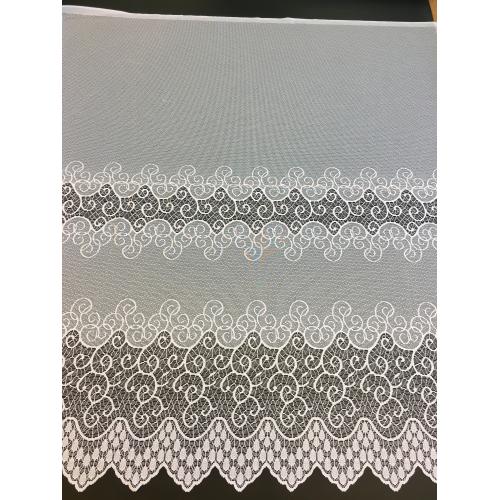 Žakárová záclona s bordurou Spirály 727/225